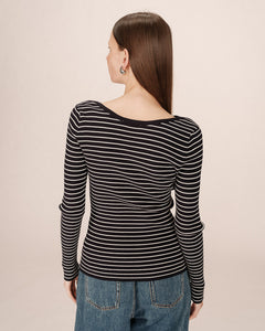 GRACE & MILA | Samedi Striped Top | Marine - LONDØNWORKS