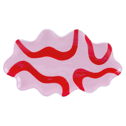 QUÉ RICO | Tray Renata Spanish Swirls | Red Rose - LONDØNWORKS
