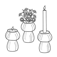 Load image into Gallery viewer, TALKING TABLES | Mushroom Glass Candle Holder &amp; Vase| Red - LONDØNWORKS