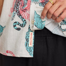 Load image into Gallery viewer, REVOLUTION | 3249 Short Sleeve Cuban Shirt | Off-White