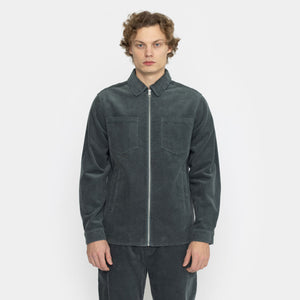 REVOLUTION | 3970 Overshirt Zip | Dusty Petrol - LONDØNWORKS