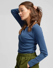 Load image into Gallery viewer, COLORFUL STANDARD | Women Organic Rib Long Sleeve T Shirt | Light Aqua - LONDØNWORKS