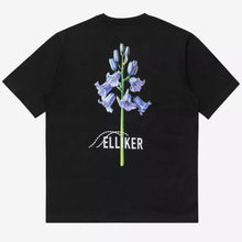 Load image into Gallery viewer, ELLIKER | Rill Bluebell Print Short Sleeve T-shirt | Black