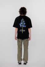 Load image into Gallery viewer, ELLIKER | Rill Bluebell Print Short Sleeve T-shirt | Black