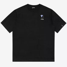 Load image into Gallery viewer, ELLIKER | Rill Bluebell Print Short Sleeve T-shirt | Black