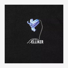 Load image into Gallery viewer, ELLIKER | Rill Bluebell Print Short Sleeve T-shirt | Black