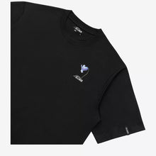 Load image into Gallery viewer, ELLIKER | Rill Bluebell Print Short Sleeve T-shirt | Black