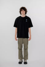 Load image into Gallery viewer, ELLIKER | Rill Bluebell Print Short Sleeve T-shirt | Black