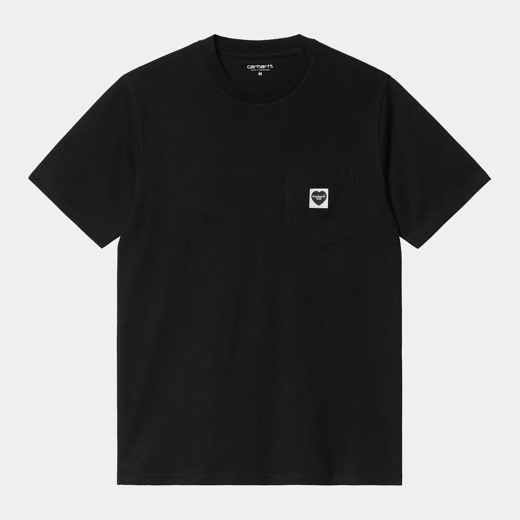 CARHARTT WIP | S/S Pocket Heart T-Shirt | Black - LONDØNWORKS