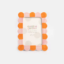 Load image into Gallery viewer, CAROLINE GARDNER | Pink/Orange Scallop Edge 4"x6" Photo Frame