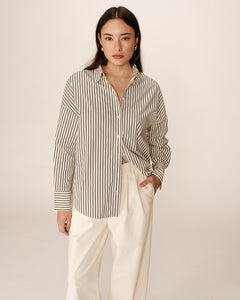 GRACE & MILA | Parsons Oversize Shirt | Ecru