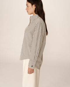 GRACE & MILA | Parsons Oversize Shirt | Ecru