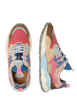 Load image into Gallery viewer, FLOWER MOUNTAIN | Yamano 3 Suede/Nylon Sneakers | Pink-Multi - LONDØNWORKS