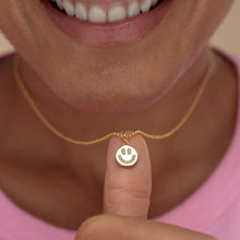 Load image into Gallery viewer, SCREAM PRETTY | Smiley Face Necklace | Gold Plated