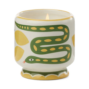 PADDYWAX | Adopo Snake Ceramic Candle | Wild Lemongrass - LONDØNWORKS