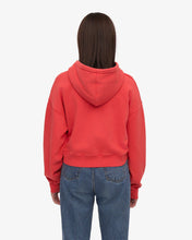 Load image into Gallery viewer, COLORFUL STANDARD | Organic Crop Zip Hood | Red Tangerine