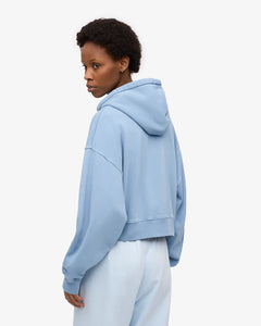 COLORFUL STANDARD | Organic Crop Zip Hood | Seaside Blue - LONDØNWORKS