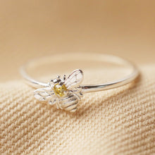 Load image into Gallery viewer, LISA ANGEL | Bee Ring With Citrus Stone | Sterling Silver - LONDØNWORKS