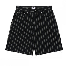 Load image into Gallery viewer, OBEY | Stripe Baggy Denim Shorts | Black - LONDØNWORKS