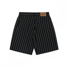 Load image into Gallery viewer, OBEY | Stripe Baggy Denim Shorts | Black - LONDØNWORKS