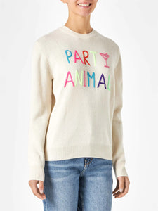 MC2 SAINT BARTH | Knitted Sweater Party Animal | Off White - LONDØNWORKS