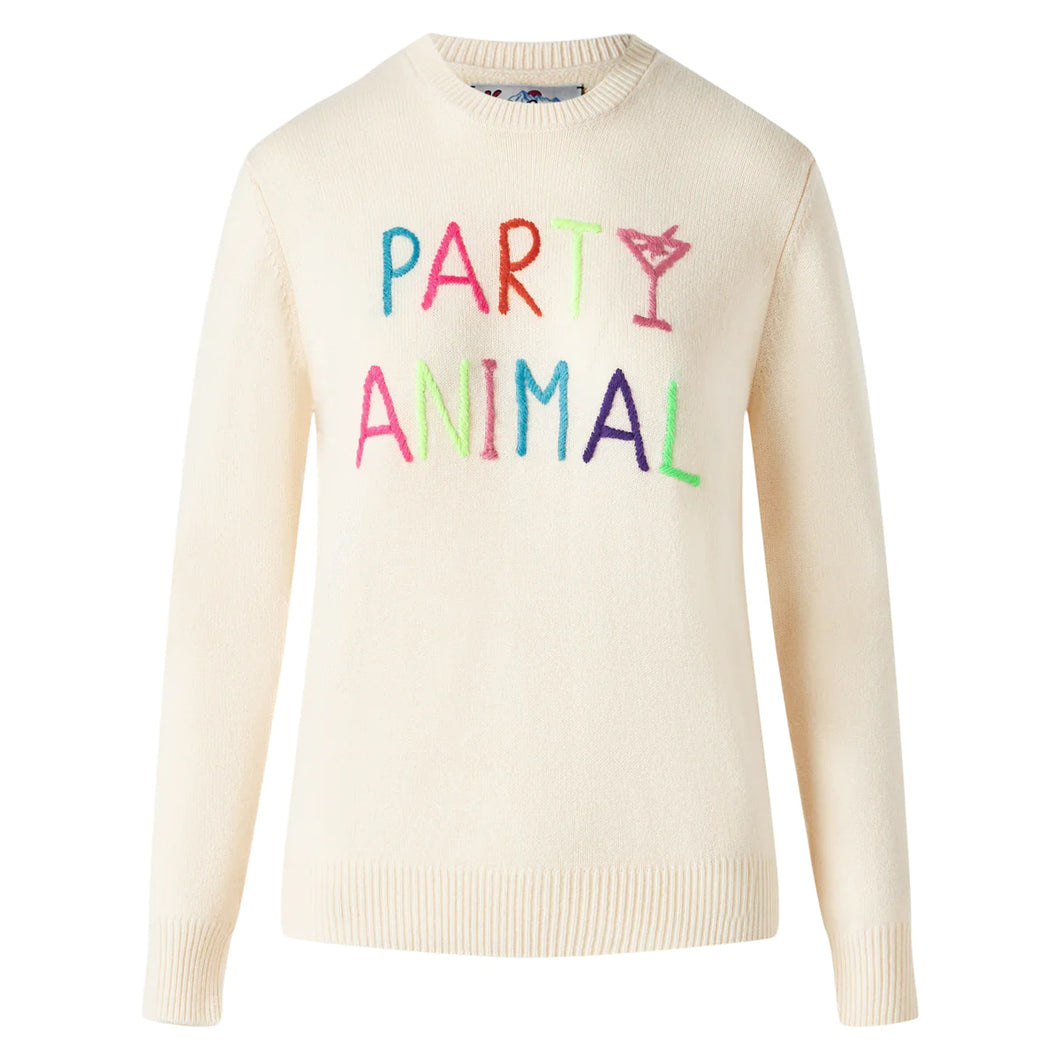 MC2 SAINT BARTH | Knitted Sweater Party Animal | Off White - LONDØNWORKS