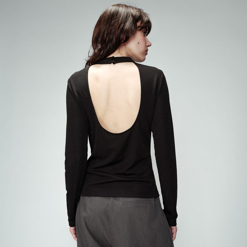 GRACE & MILA | Orlando Long sleeve Top | Black