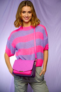 Noella | Talisa Knit Sweater | Pink & Lilac - LONDØNWORKS
