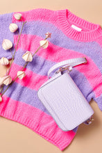 Load image into Gallery viewer, Noella | Talisa Knit Sweater | Pink &amp; Lilac - LONDØNWORKS