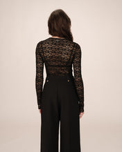 Load image into Gallery viewer, GRACE &amp; MILA | Shady Long Sleeve Lace Top | Black - LONDØNWORKS