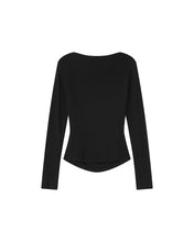 Load image into Gallery viewer, GRACE &amp; MILA | Sioux Long Sleeve Draped Top | Black - LONDØNWORKS
