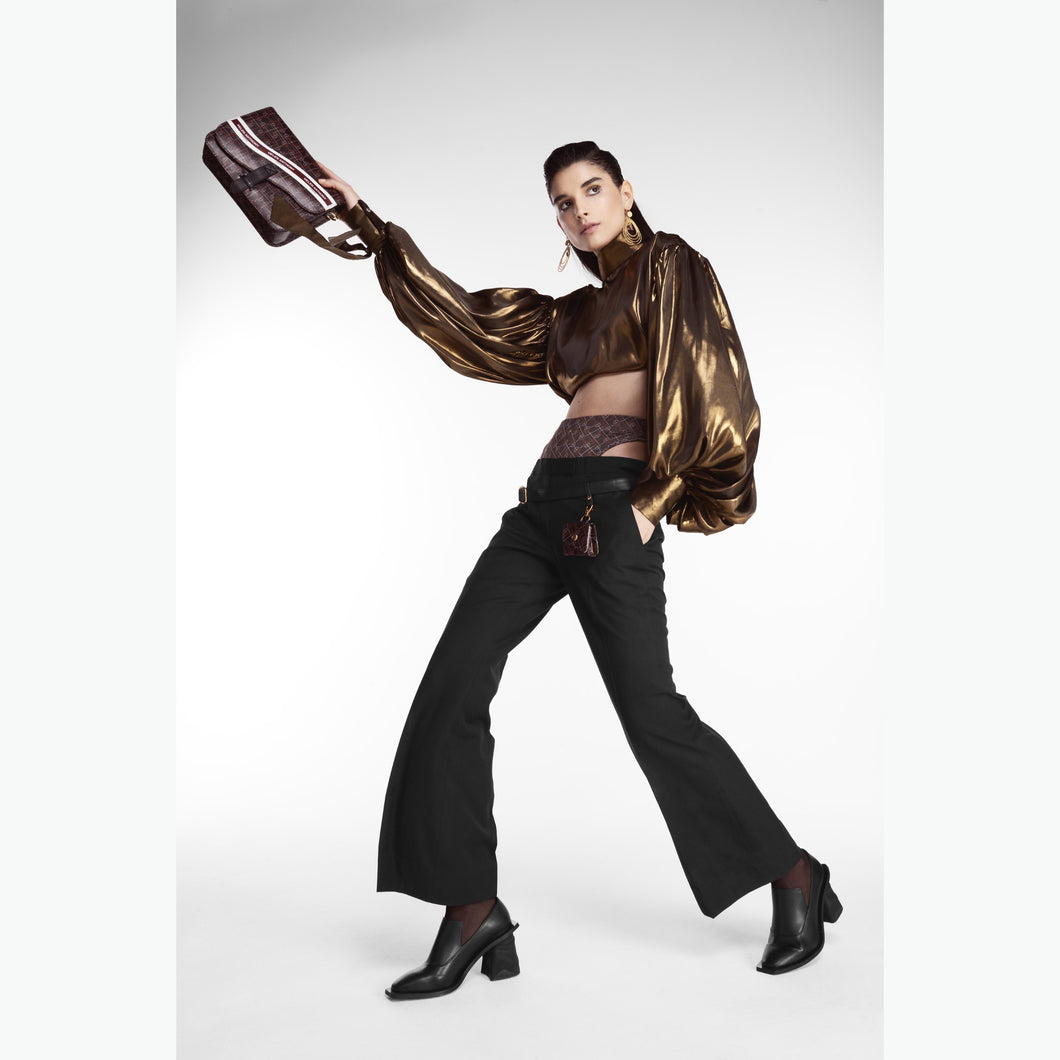 HELEN ANTHONY | Silk Satin Unisex Shirt | Gold - LONDØNWORKS