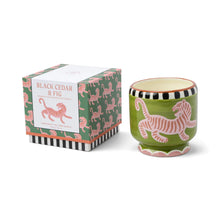 Load image into Gallery viewer, PADDYWAX | Adopo Tiger Ceramic Candle | Black Cedar &amp; Fig - LONDØNWORKS