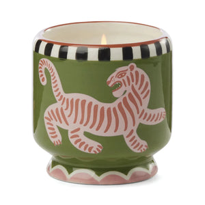 PADDYWAX | Adopo Tiger Ceramic Candle | Black Cedar & Fig - LONDØNWORKS