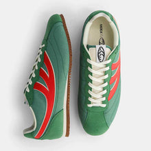 Load image into Gallery viewer, MoEa | Rise Sneakers | Green &amp; Red