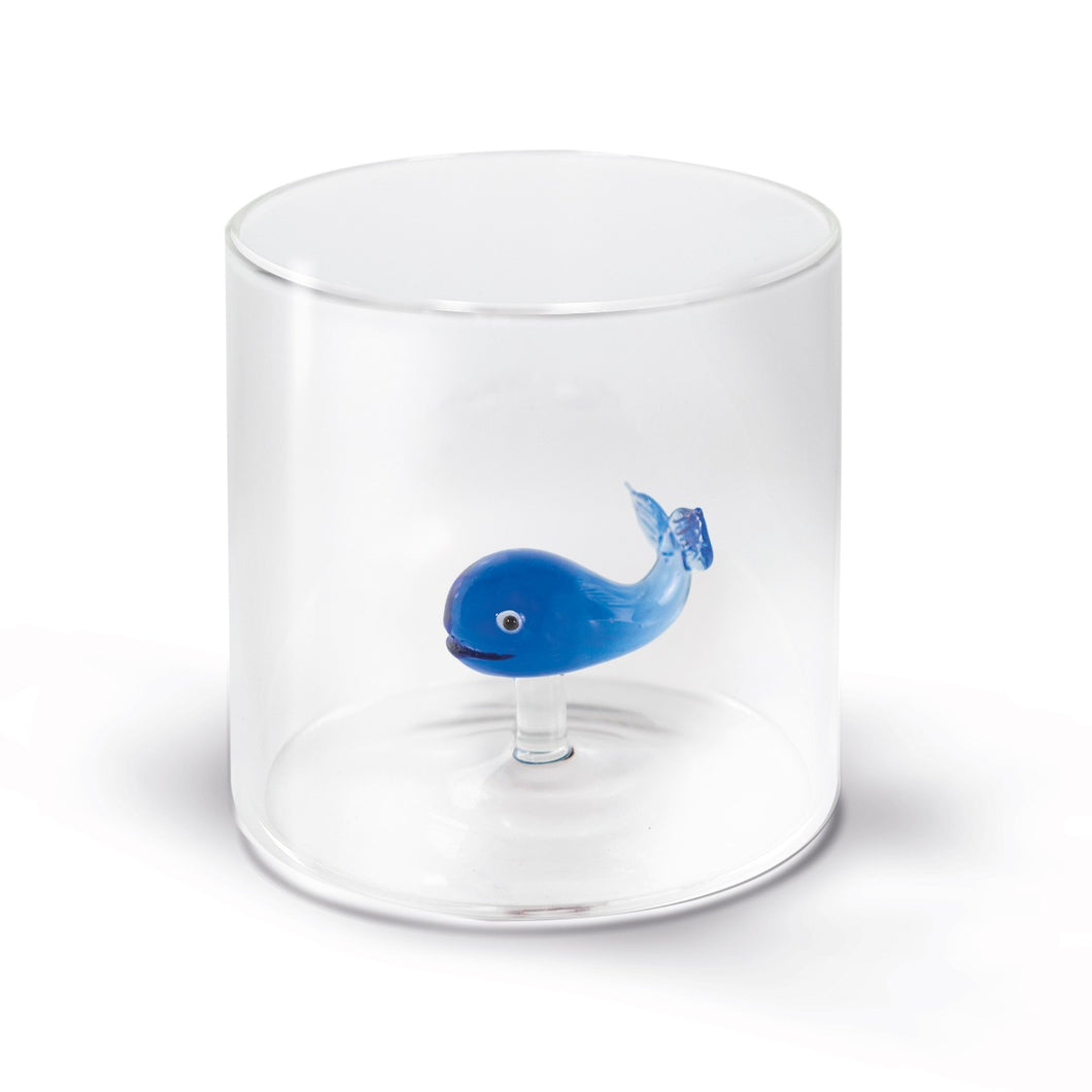 WD LIFESTYLE | Drinking Glass Cup | Whale - LONDØNWORKS