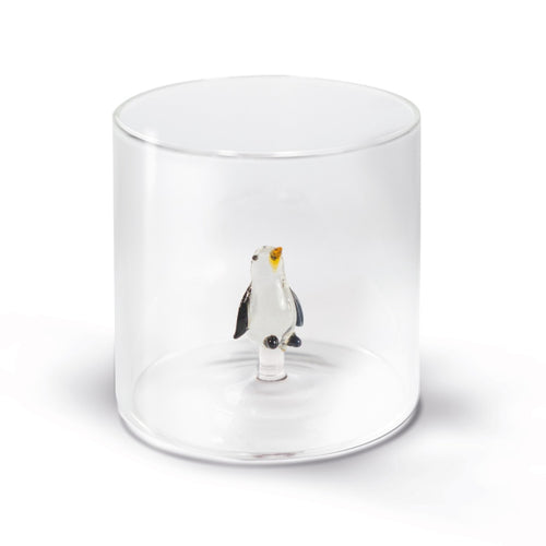 WD LIFESTYLE | Drinking Glass Cup | Penguin - LONDØNWORKS