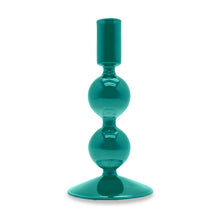 Load image into Gallery viewer, WD LIFESTYLE | Glass Candle Holder | Turquoise - LONDØNWORKS