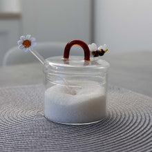 Load image into Gallery viewer, WD LIFESTYLE | Borosilicate Glass Sugar Bowl With Tea Spoon Bee - LONDØNWORKS