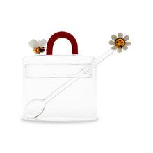 Load image into Gallery viewer, WD LIFESTYLE | Borosilicate Glass Sugar Bowl With Tea Spoon Bee - LONDØNWORKS
