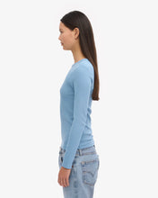Load image into Gallery viewer, COLORFUL STANDARD | Women Organic Rib Long Sleeve T Shirt | Seaside Blue - LONDØNWORKS