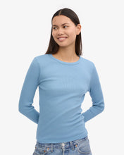 Load image into Gallery viewer, COLORFUL STANDARD | Women Organic Rib Long Sleeve T Shirt | Seaside Blue - LONDØNWORKS