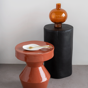 URBAN NATURE CULTURE | Vase Recycled Glass Round | Golden Oak - LONDØNWORKS