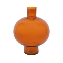Load image into Gallery viewer, URBAN NATURE CULTURE | Vase Recycled Glass Round | Golden Oak - LONDØNWORKS
