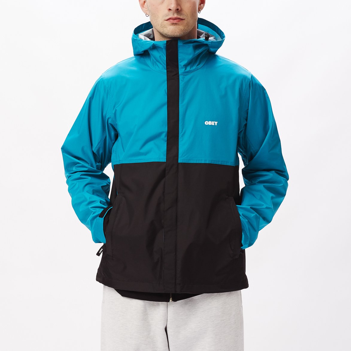 OBEY Global Jacket Sea Breeze Multi LOND NWORKS