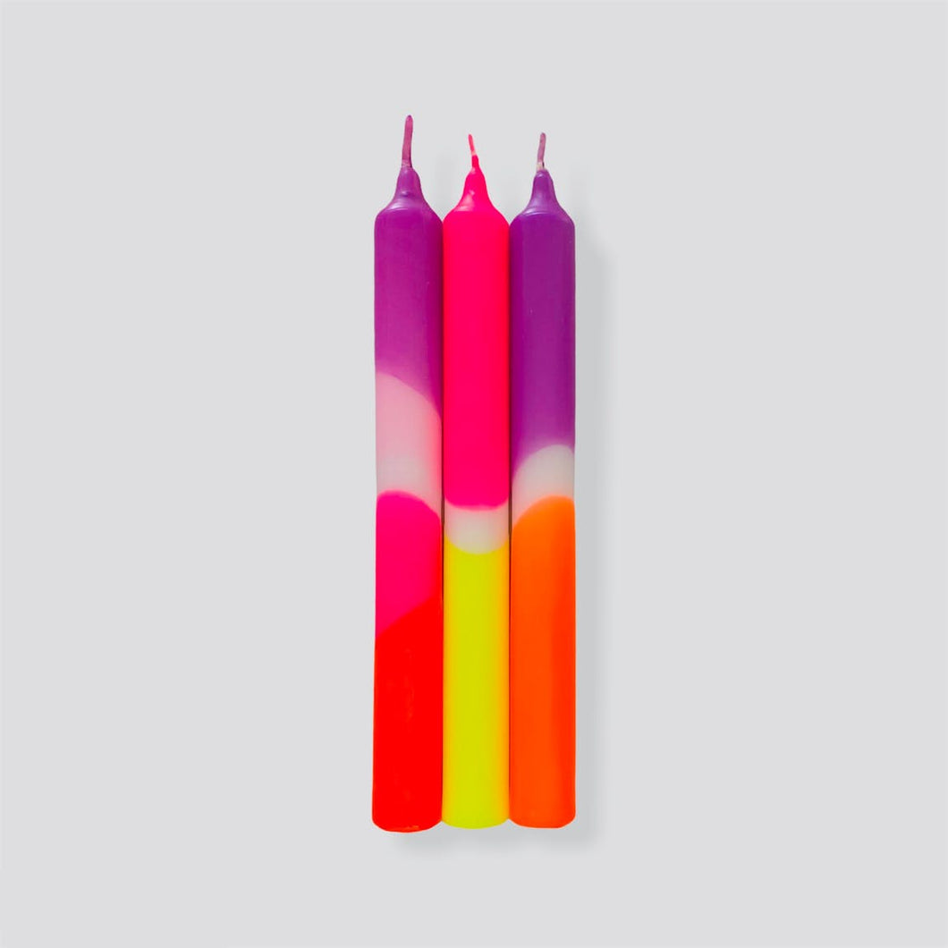 PINK STORIES | Tall Dip Dye Neon Candles | Pink Infusion - LONDØNWORKS