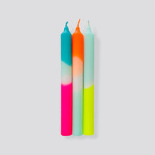 Load image into Gallery viewer, PINK STORIES | Tall Deep Dye Neon Candles | Rainbow Kiss - LONDØNWORKS