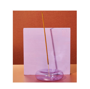 MÆGEN | Dimple Hand Blown Glass Incense Holder | Lavender - LONDØNWORKS