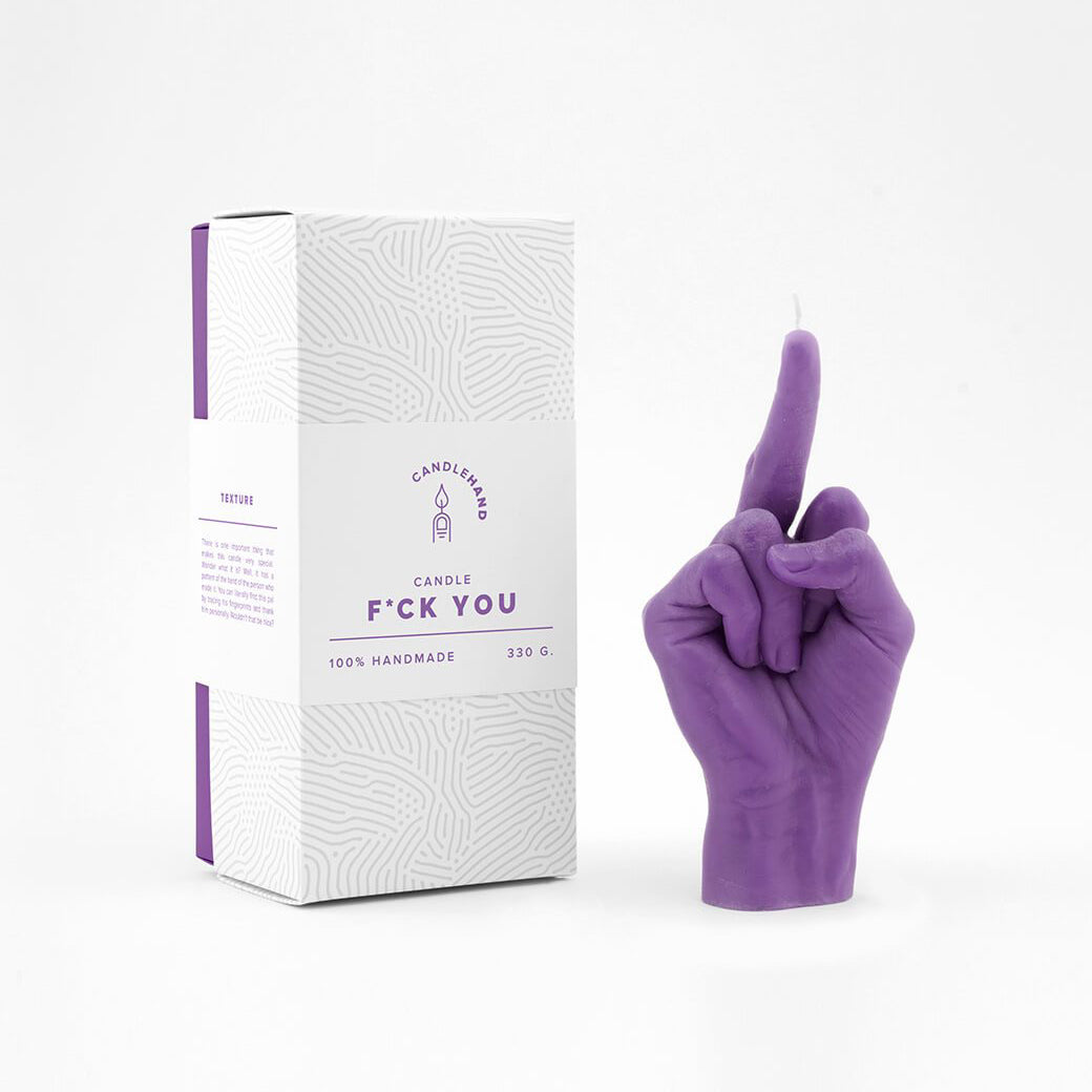 CANDLE HAND | Fcuk | Purple - LONDØNWORKS