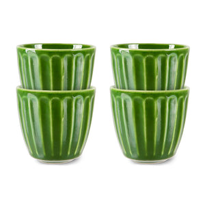 HK LIVING | The Emeralds Ceramic Mugs Set Of 4 | Green - LONDØNWORKS